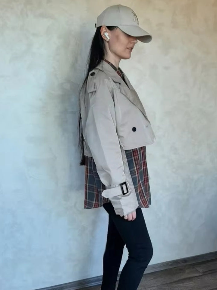 Amelia Crop Trench Coat