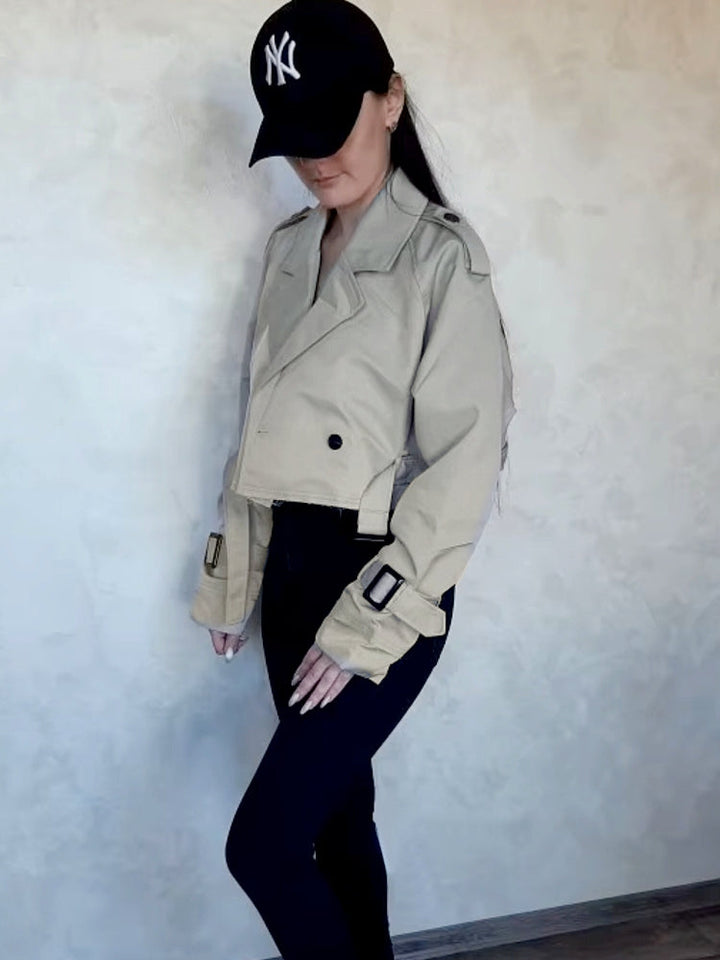 Amelia Crop Trench Coat