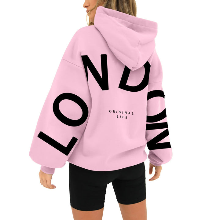 Lily - Comfortable Trendy Hoodie with ‘London’ Print