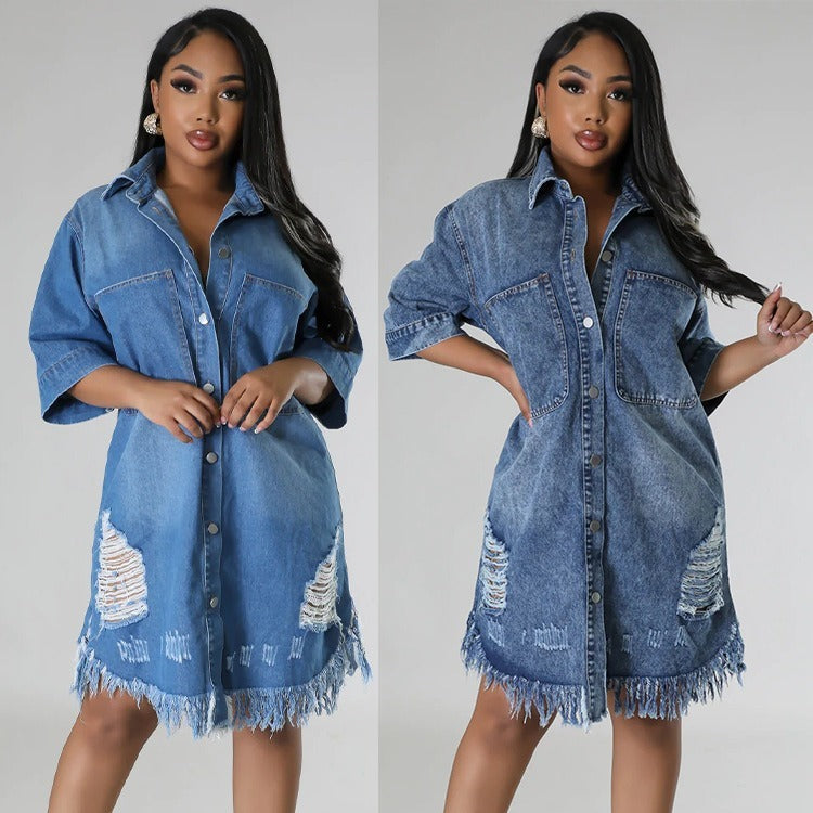 Elisa - Denim Dress