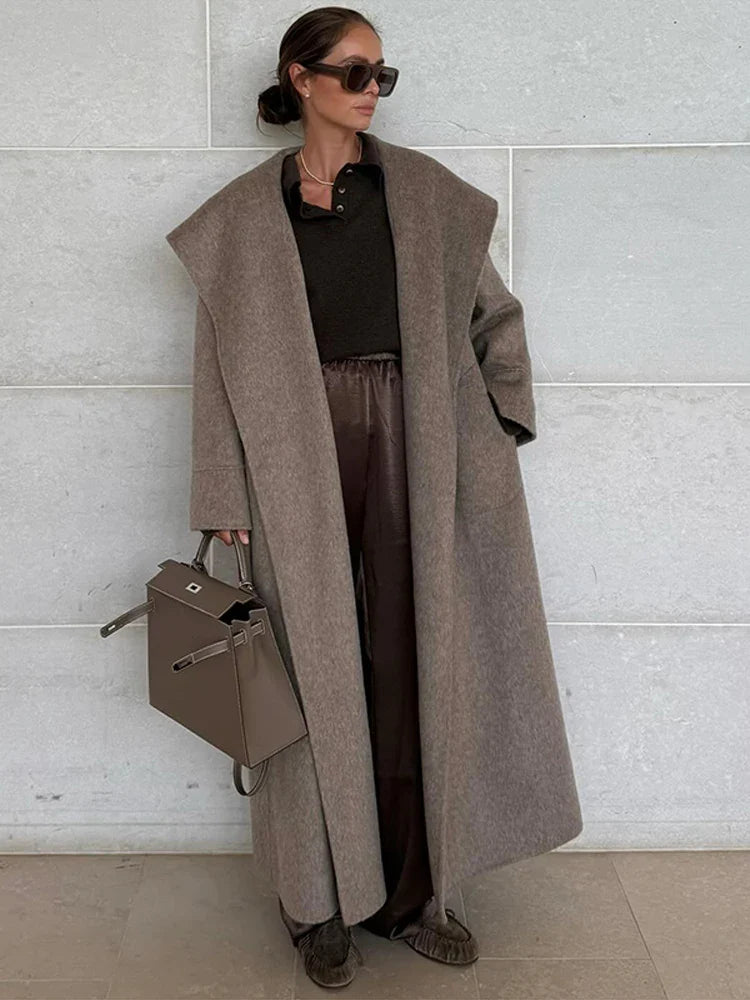 Romy elegant long wool coat