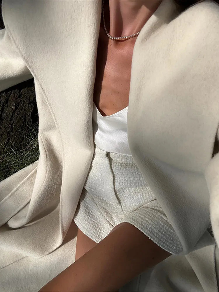 Romy elegant long wool coat