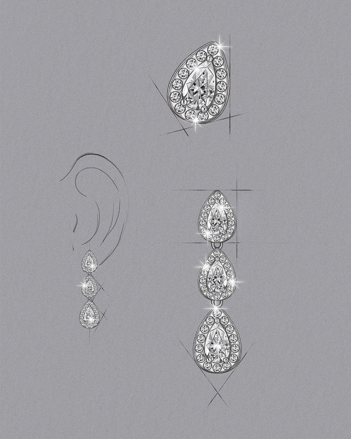 Faylinn earrings silver plated
