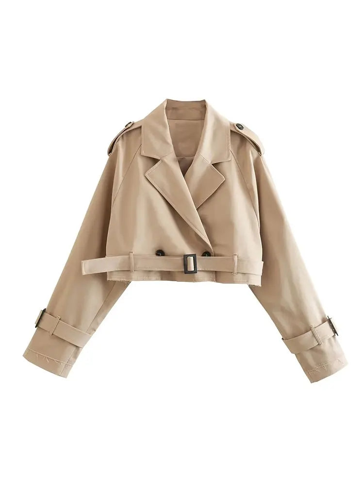 Amelia Crop Trench Coat