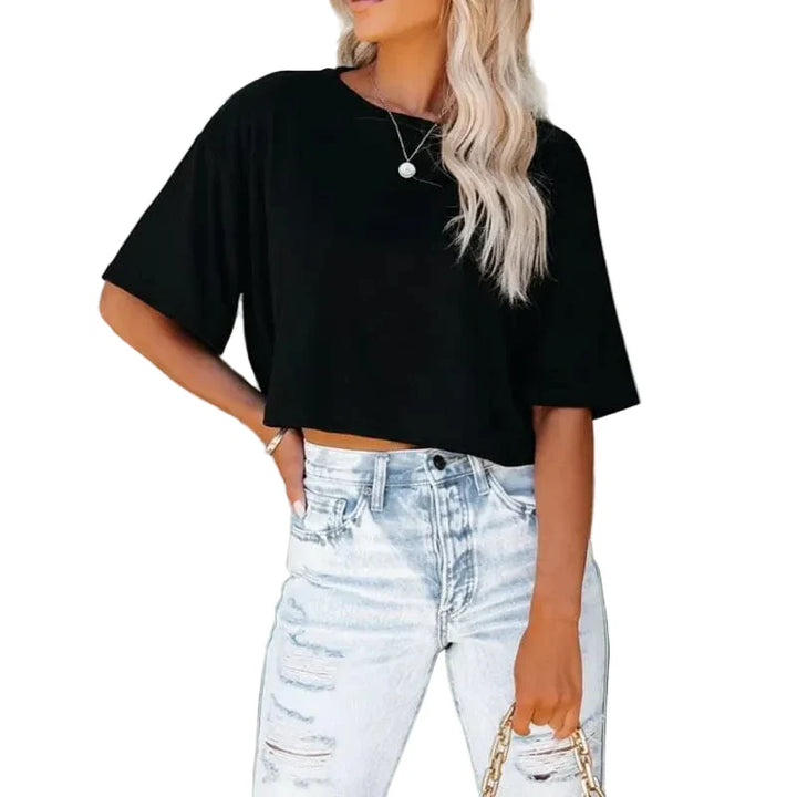 Rosa - Effortless Comfort Crop t-Shirt